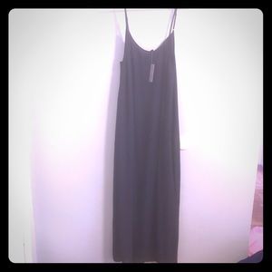 J.Crew spaghetti-strap, long, flows black dress